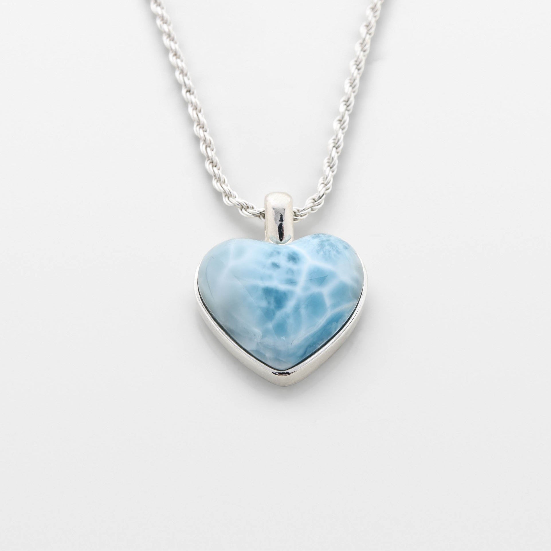 Larimar Heart Pendant Aria