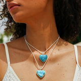 Larimar Heart Pendant Rene