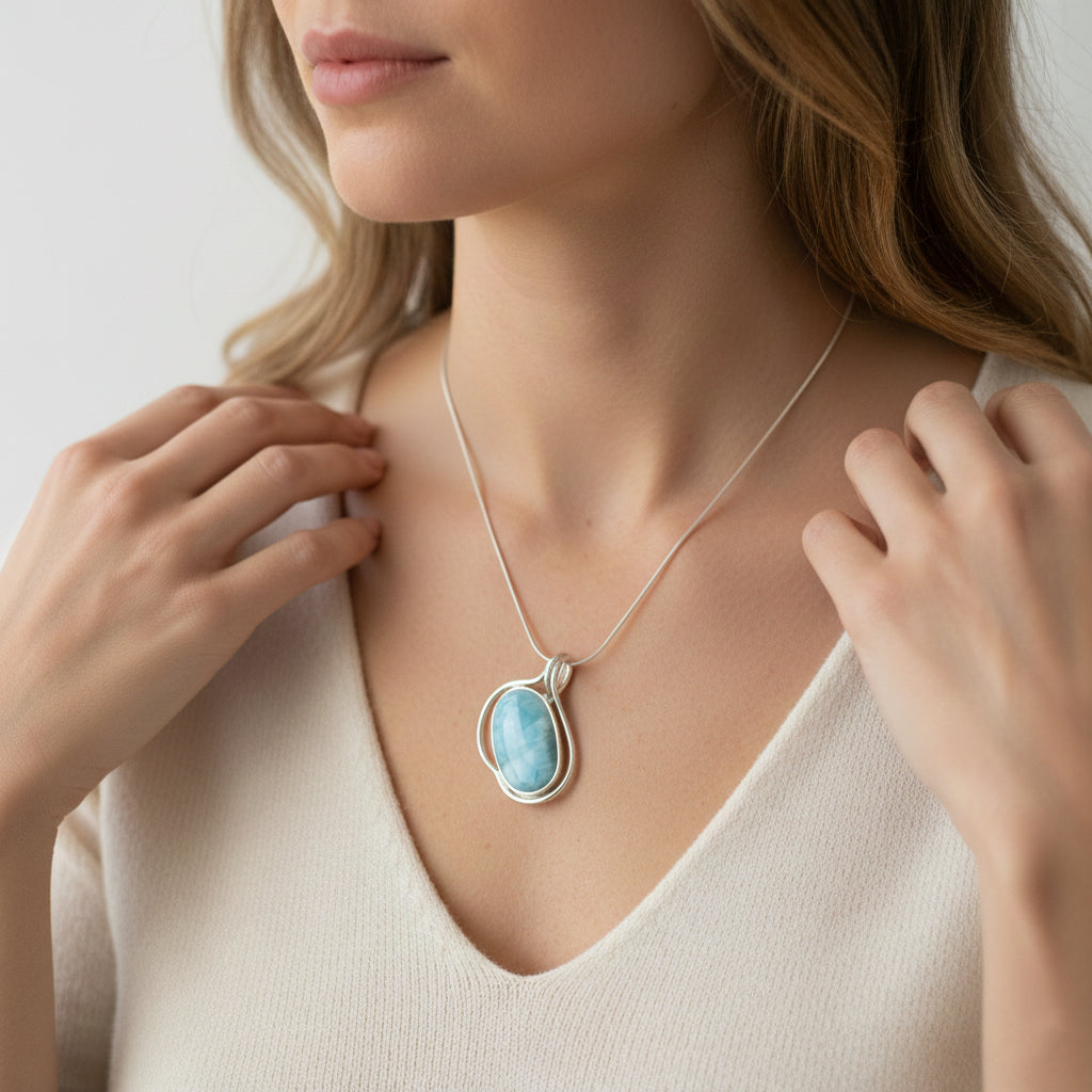 Larimar Pendant Mila