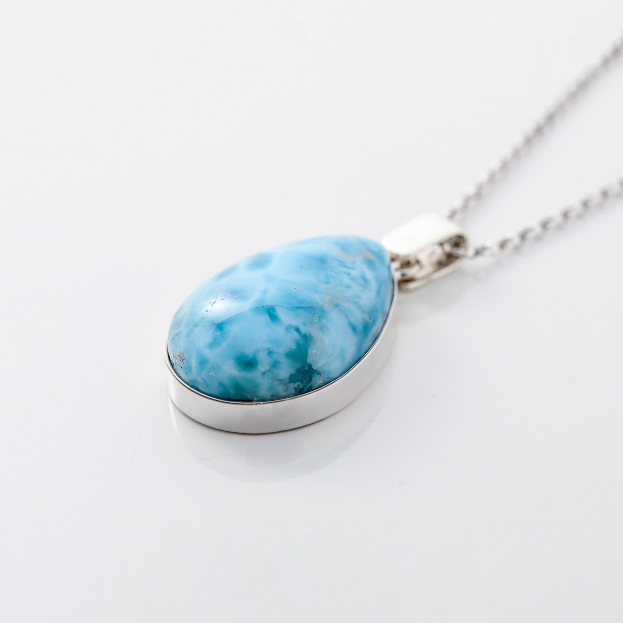 Larimar TearDrop Pendant for women