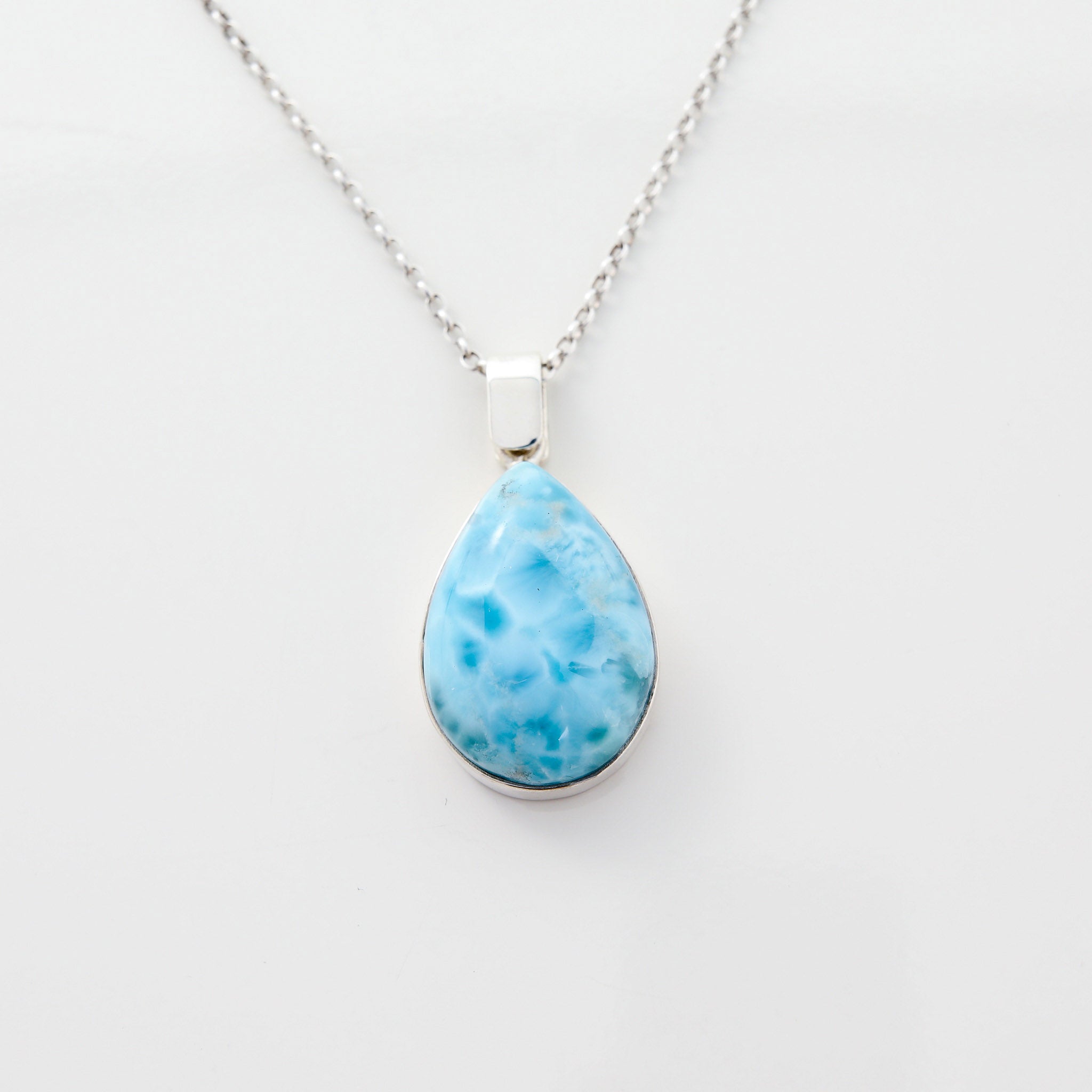 Larimar TearDrop Pendant for women