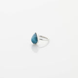 Larimar Drop Stone Ring