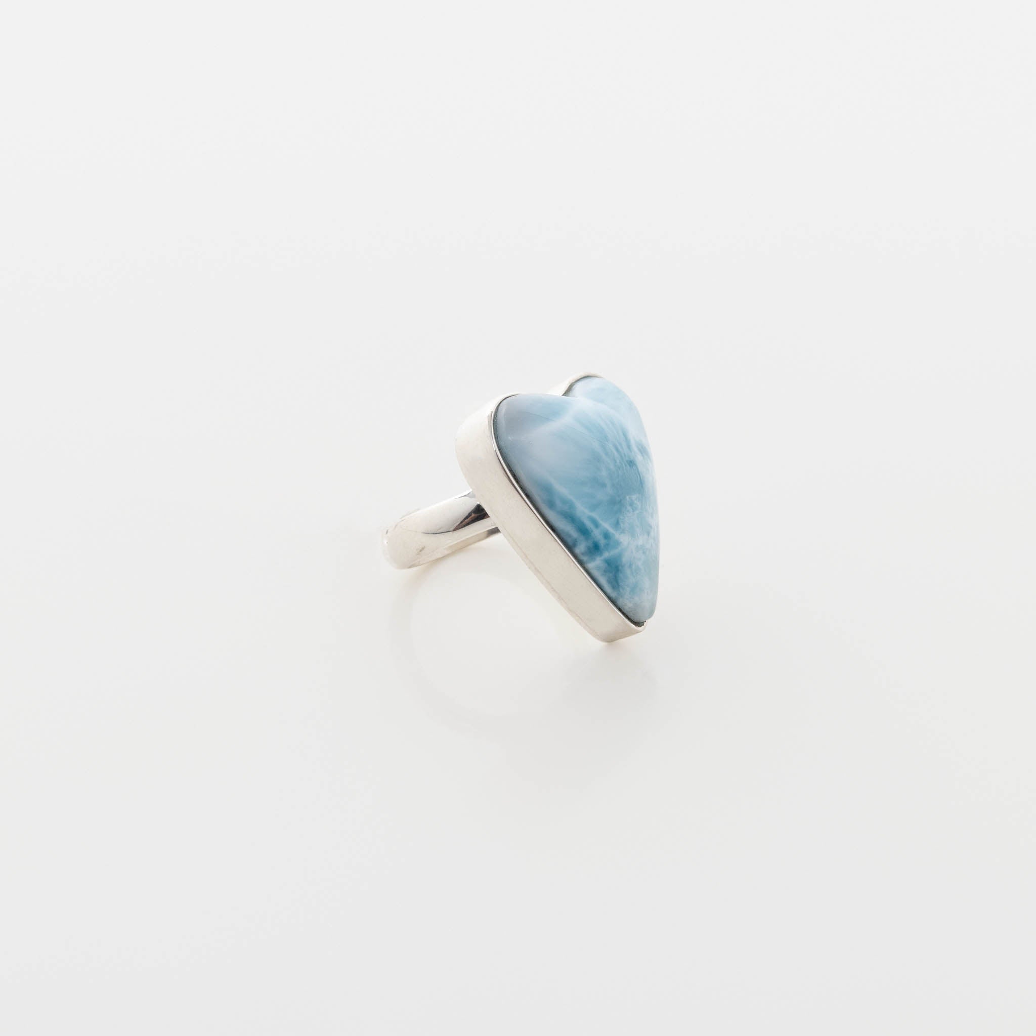 Larimar Heart Ring Calliope