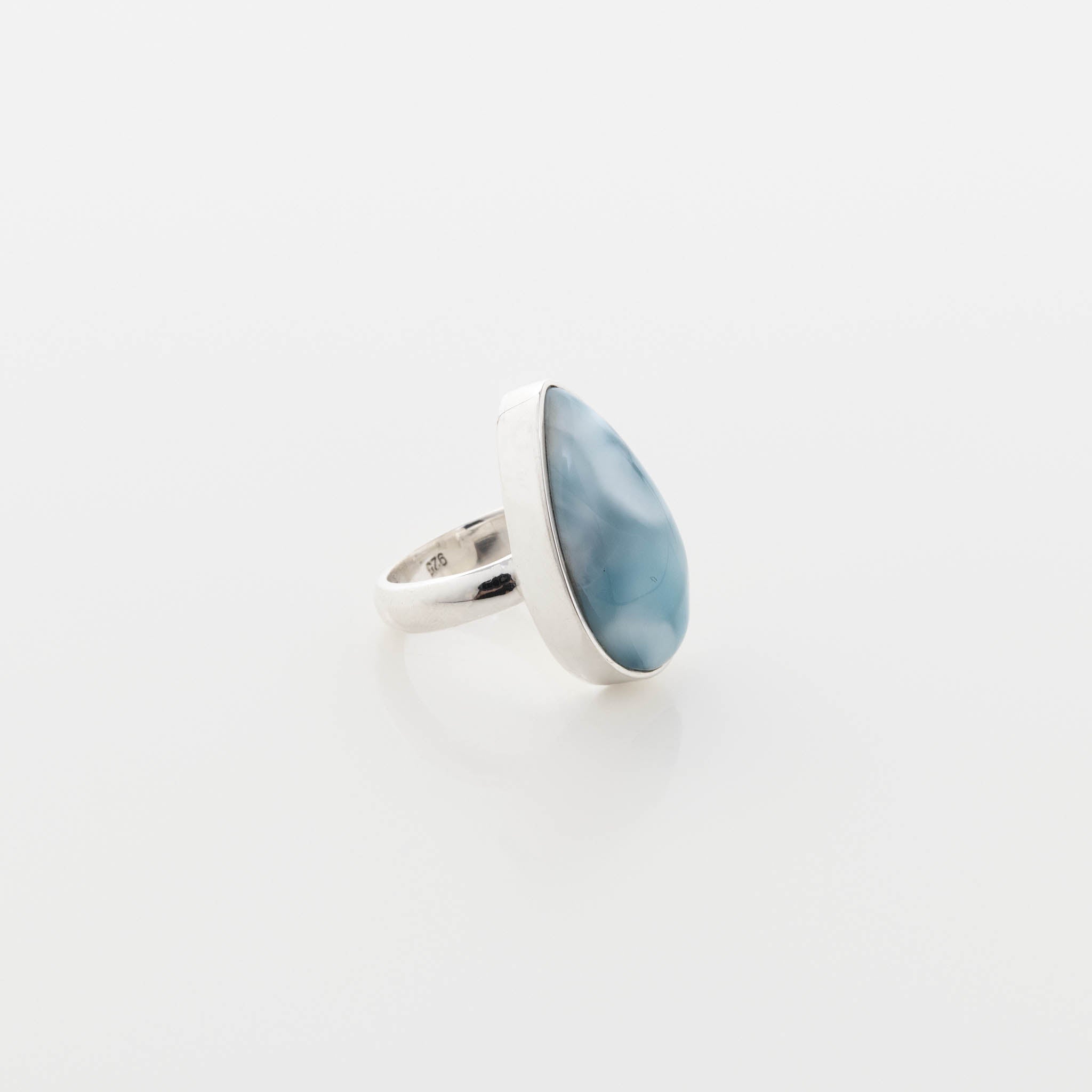Larimar Teardrop Ring Caroline