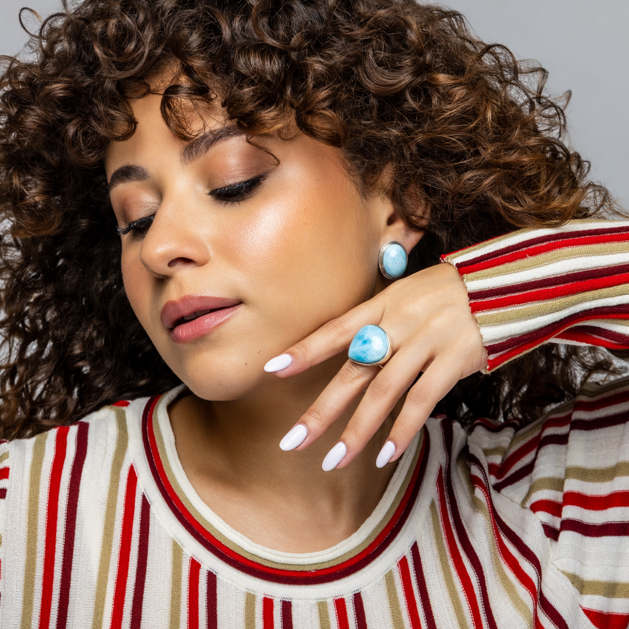 Larimar Statement Ring Charlotte