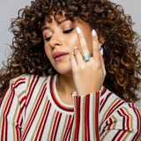 Larimar Stone Ring Claire 