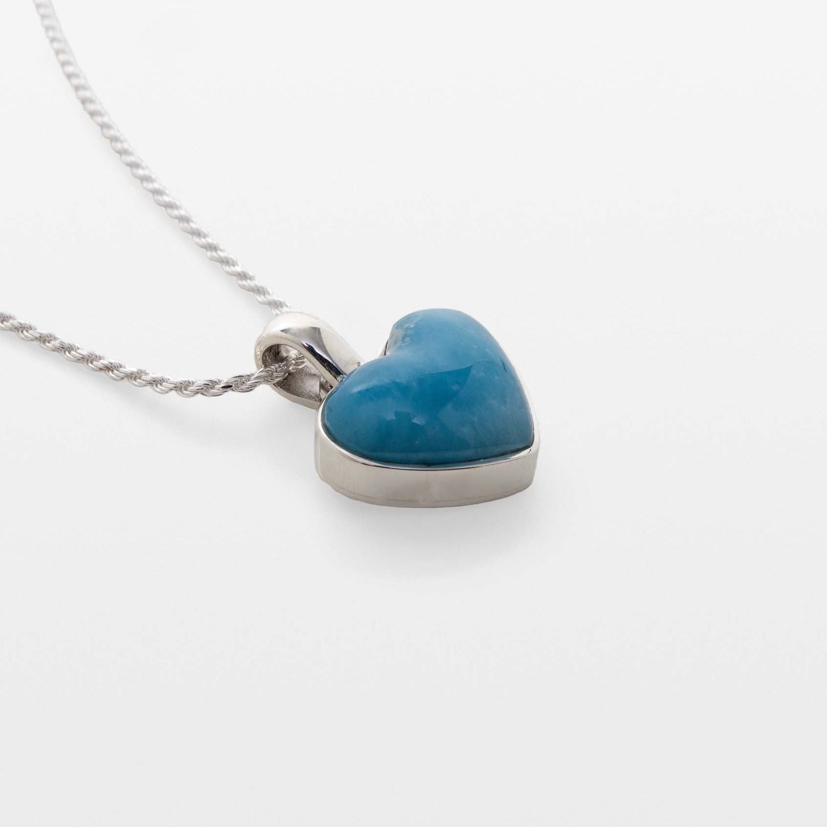 Larimar Heart Pendant Bexley