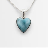 Larimar Heart Pendant Soleil