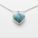 Larimar Heart Pendant Soleil