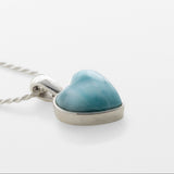 Larimar Heart Pendant Soleil