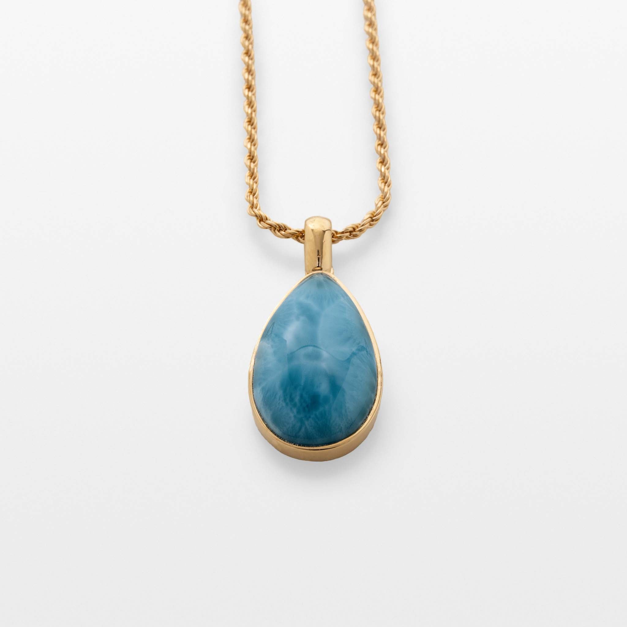 Gold Vermeil Larimar Pendant Haila