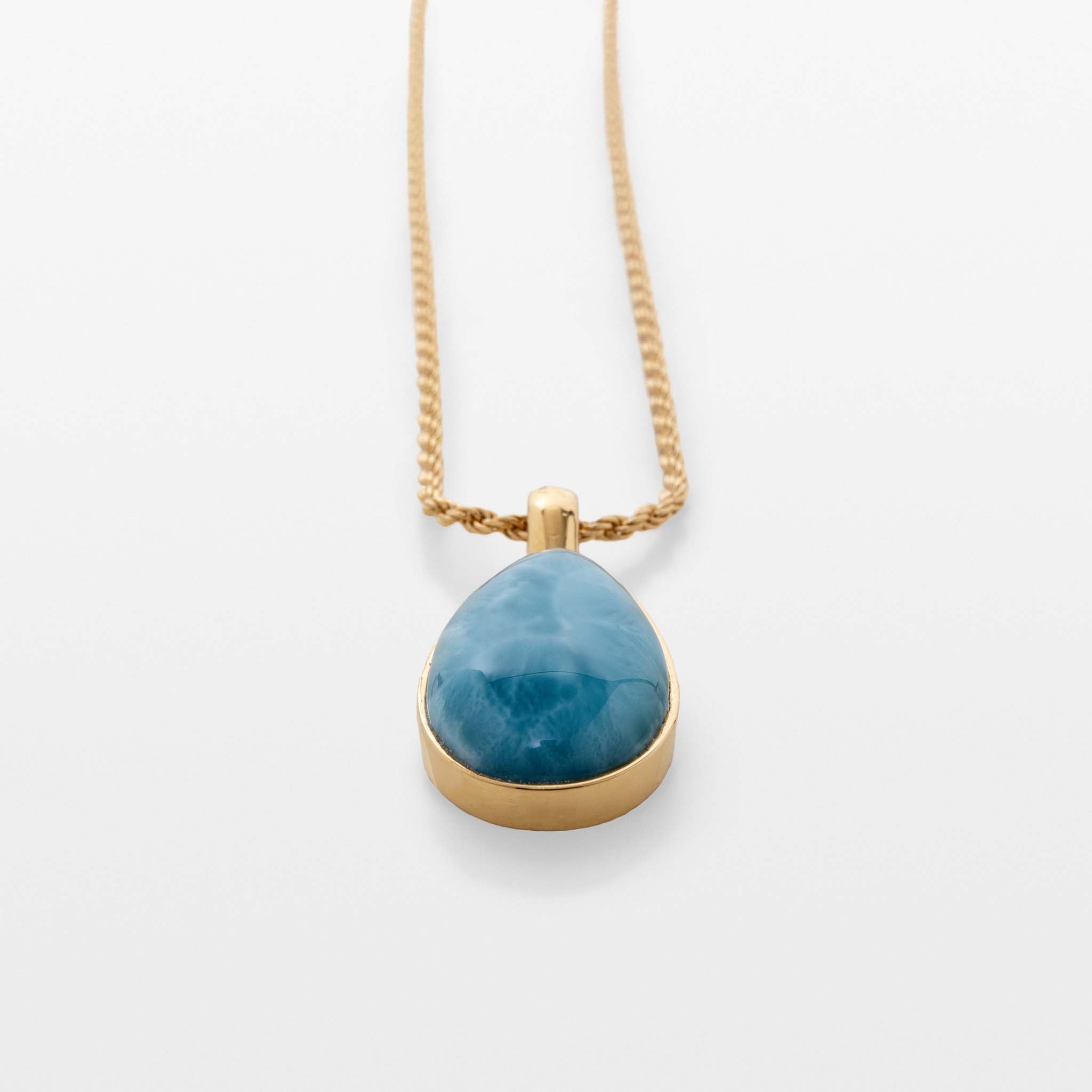 Gold Vermeil Larimar Pendant Haila