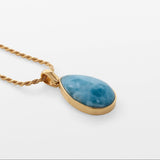 Gold Vermeil Larimar Pendant Haila