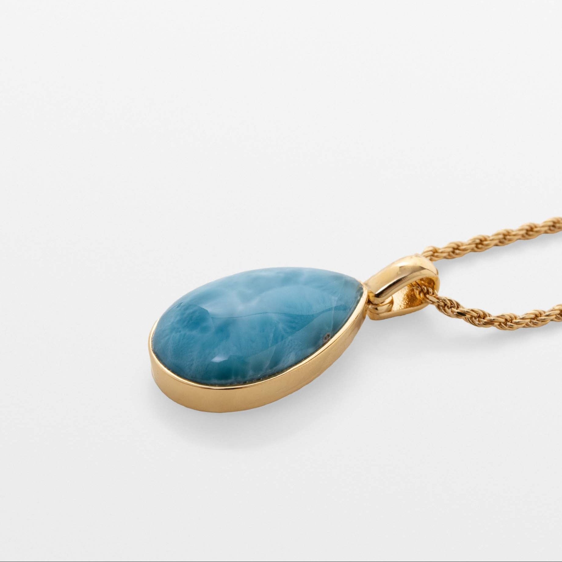 Gold Vermeil Larimar Pendant Haila
