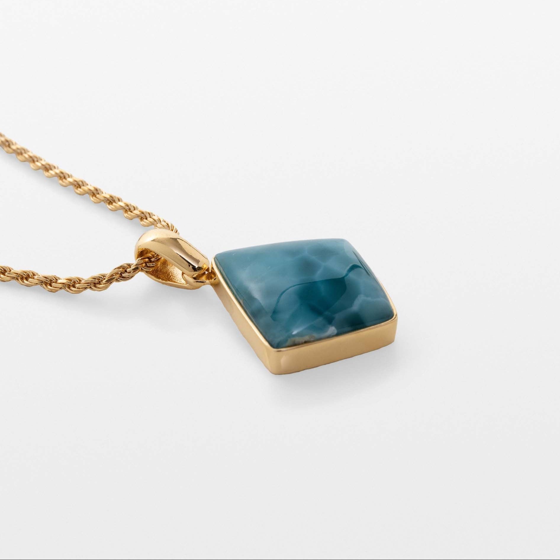 Gold Vermeil Larimar Pendant Harlow