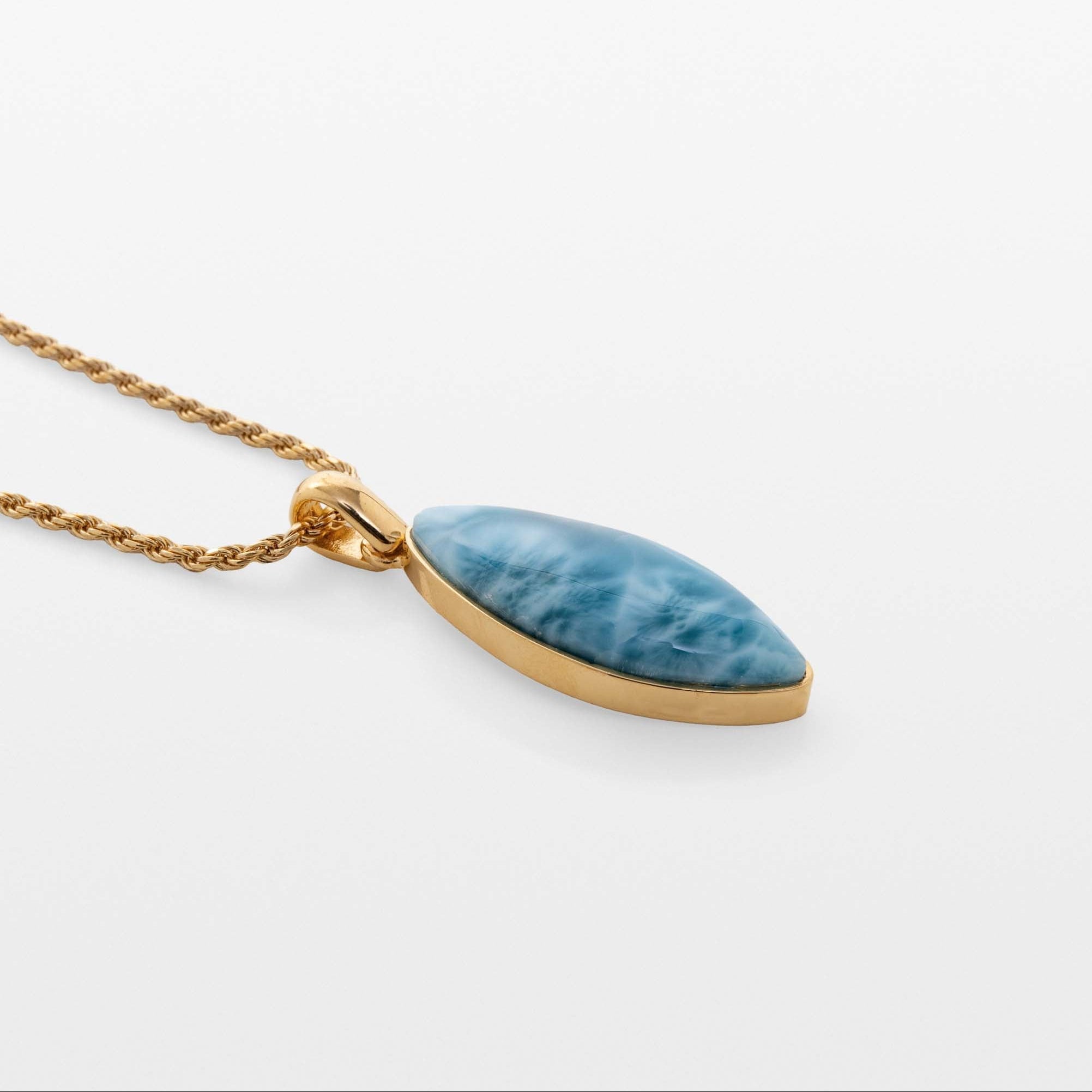 Gold Vermeil Larimar Pendant Hazel