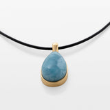 Gold Vermeil Larimar Pendant Helena