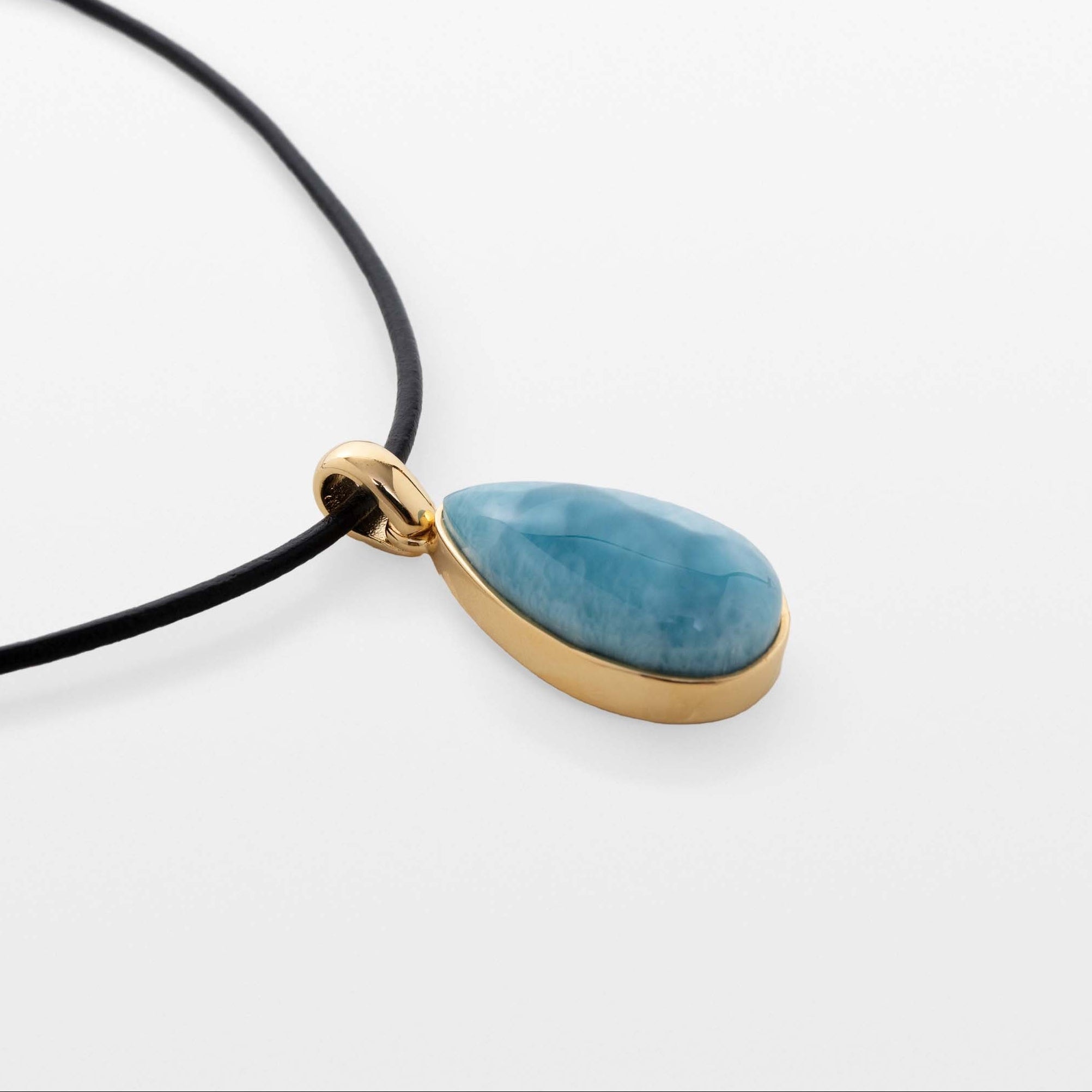 Gold Vermeil Larimar Pendant Helena