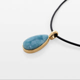 Gold Vermeil Larimar Pendant Helena