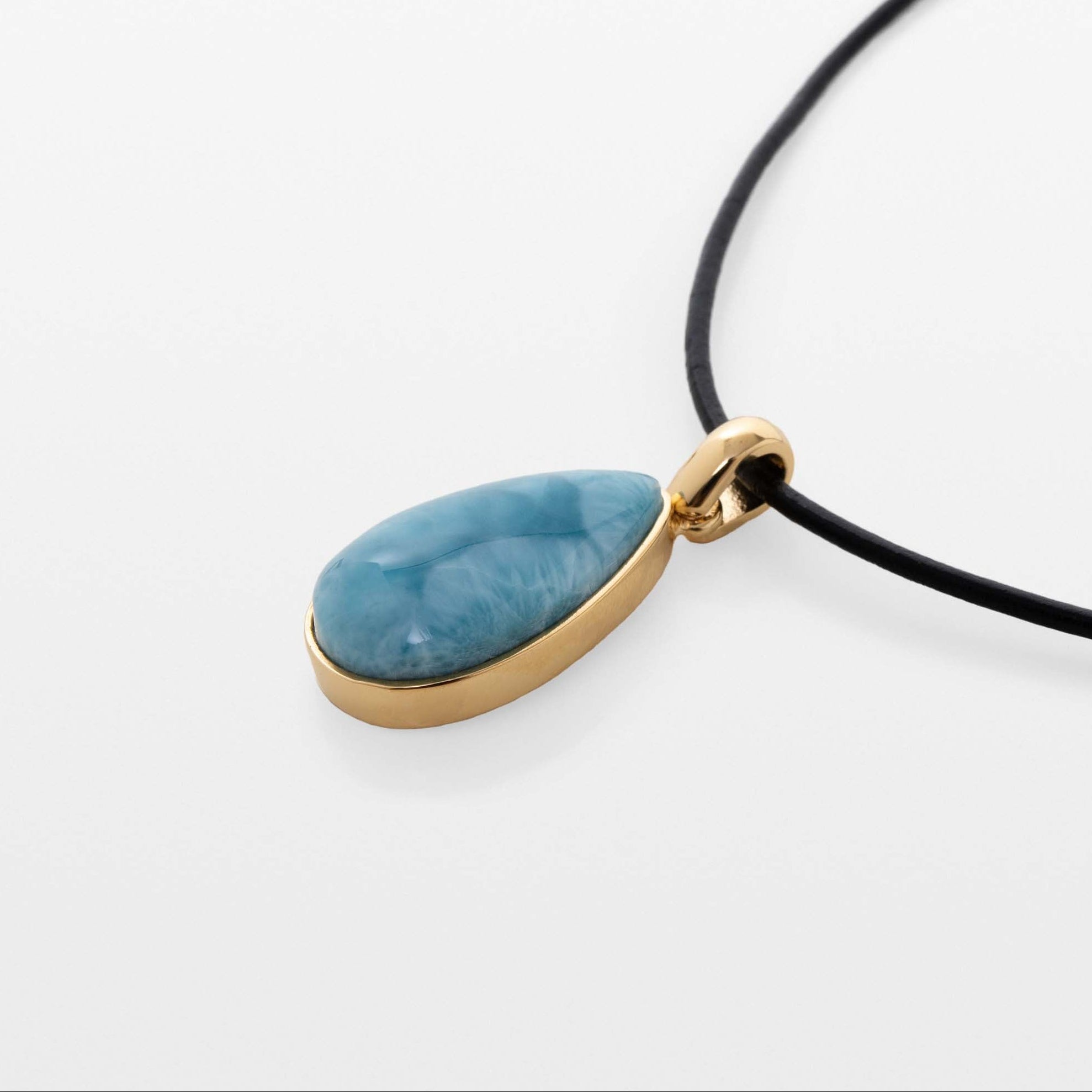 Gold Vermeil Larimar Pendant Helena