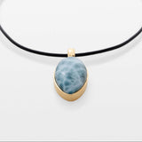 Gold Vermeil Larimar Pendant Holly