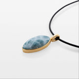 Gold Vermeil Larimar Pendant Holly