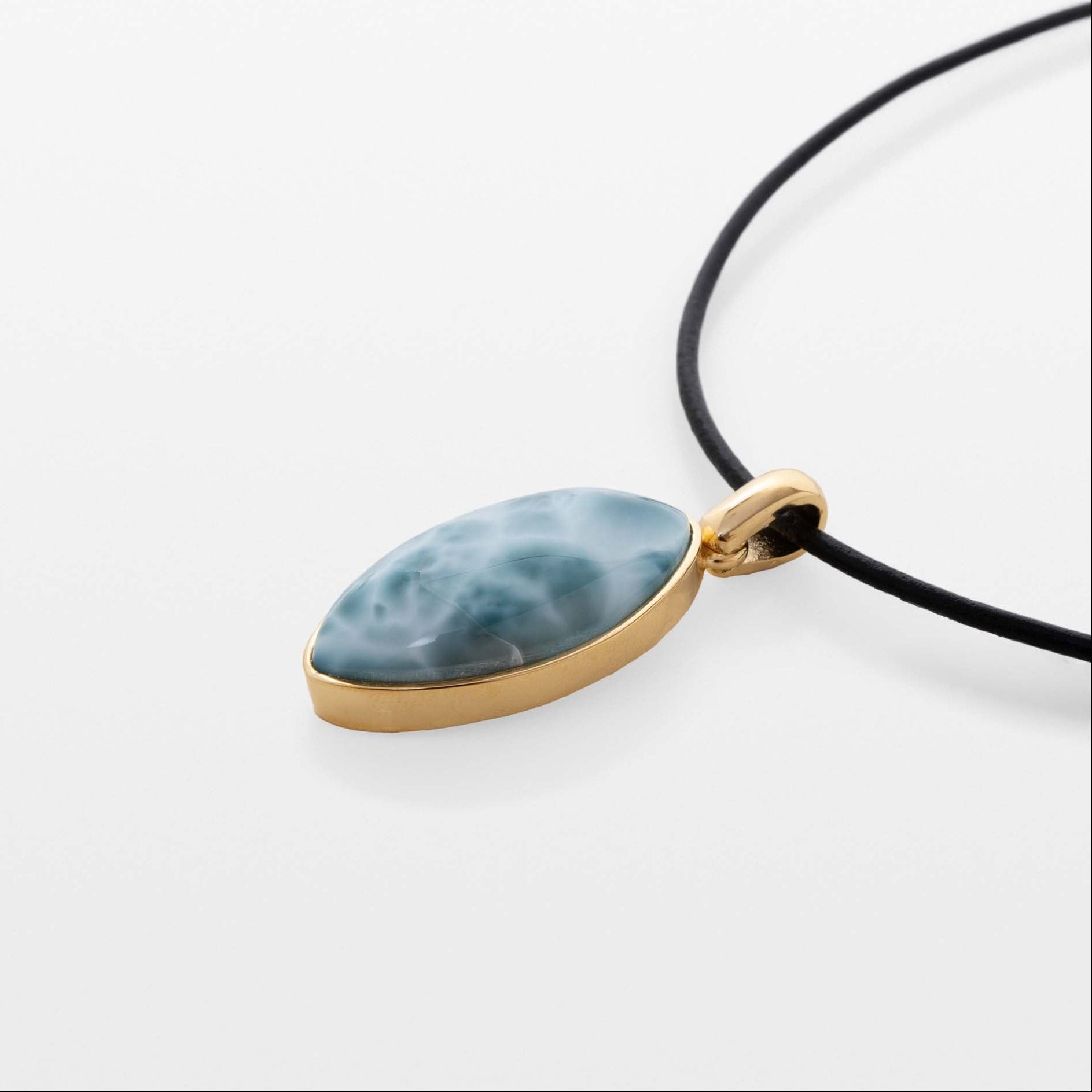 Gold Vermeil Larimar Pendant Holly