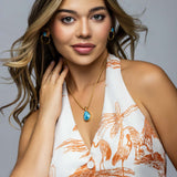 Gold Vermeil Larimar Pendant Madison