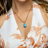 Gold Vermeil Larimar Pendant Madison