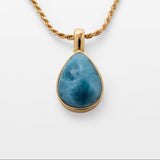 Gold Vermeil Larimar Pendant Madison
