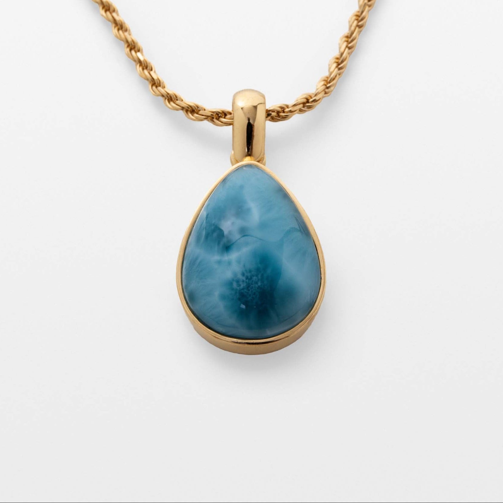 Gold Vermeil Larimar Pendant Madison