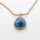 Gold Vermeil Larimar Pendant Madison