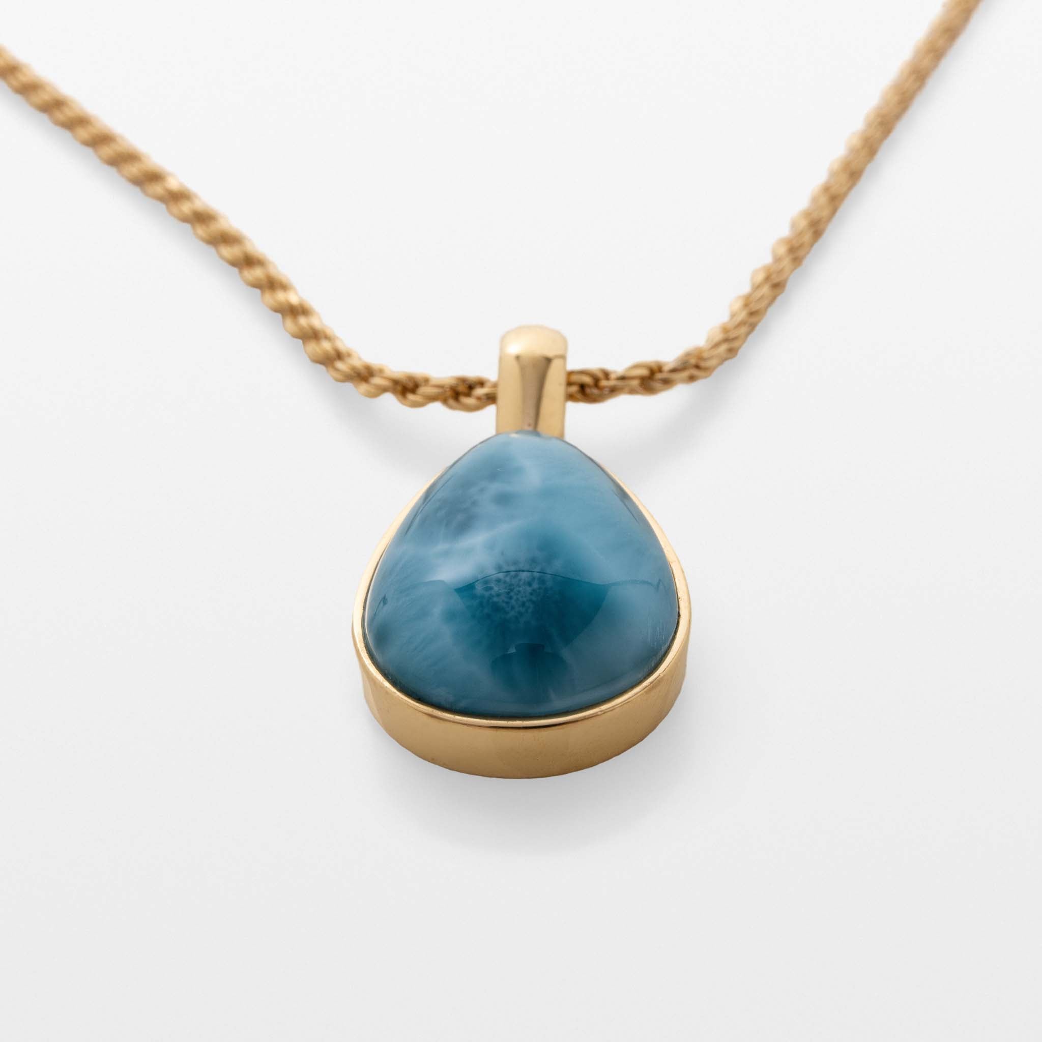 Gold Vermeil Larimar Pendant Madison