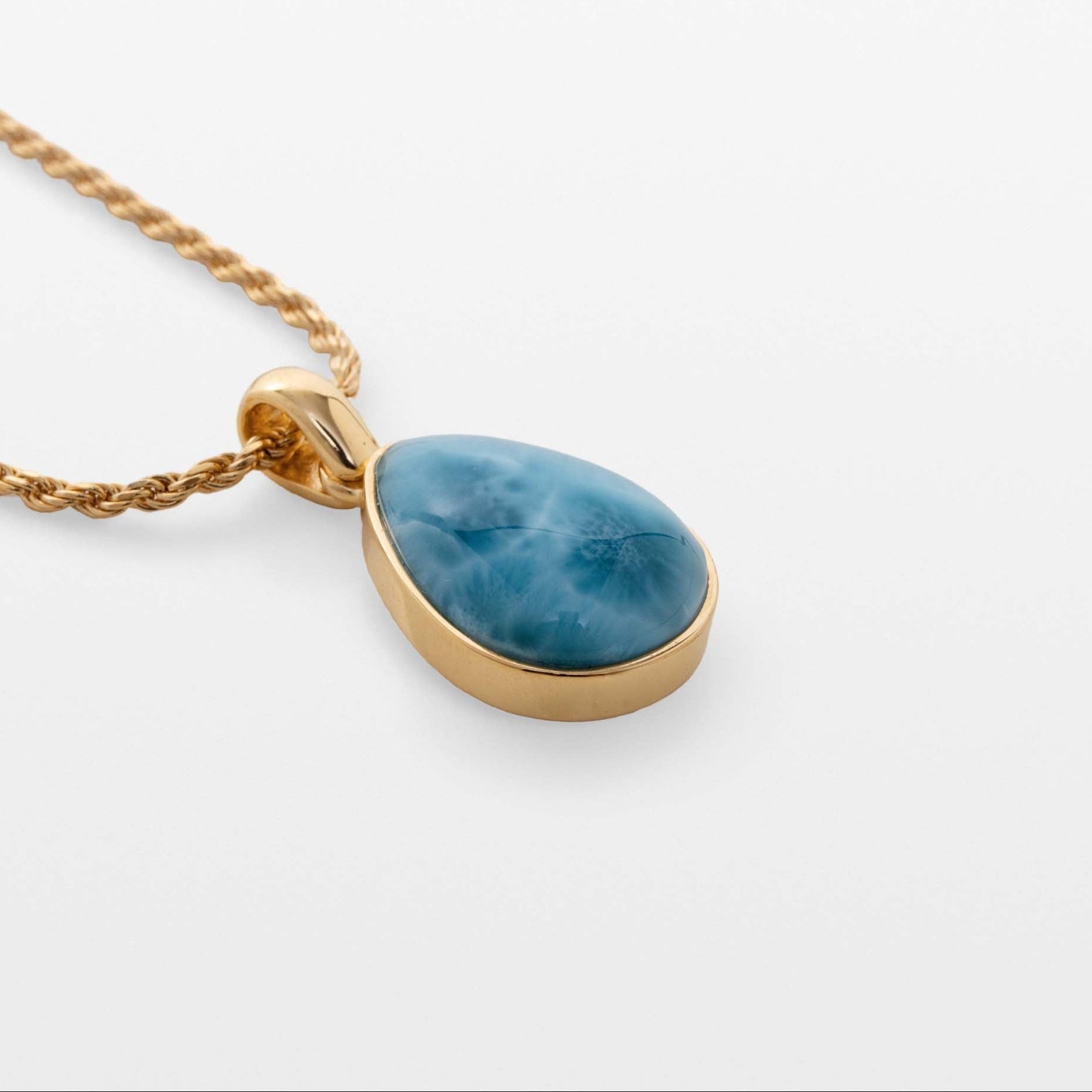 Gold Vermeil Larimar Pendant Madison