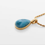 Gold Vermeil Larimar Pendant Madison