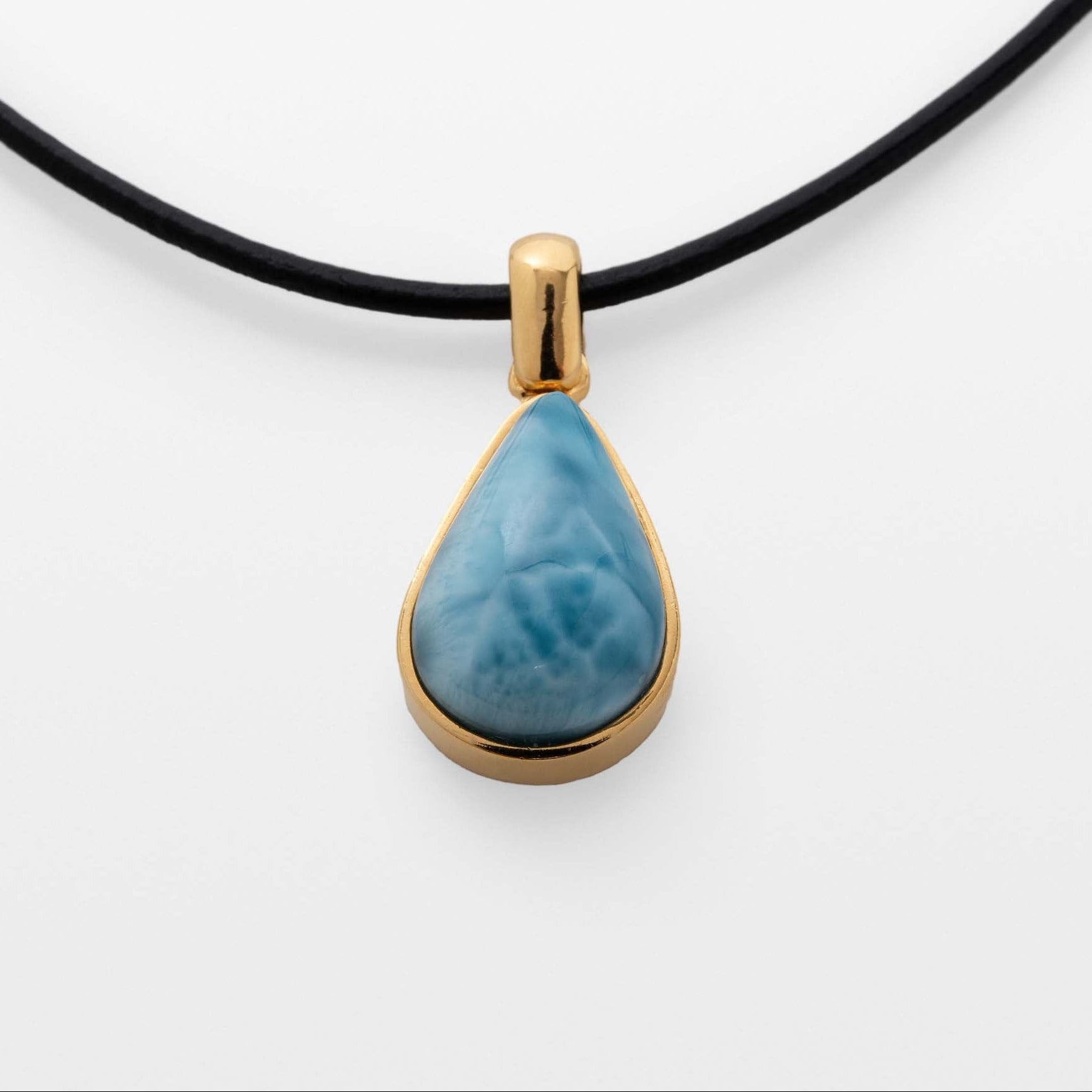 Gold Vermeil Larimar Pendant Maeve