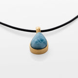 Gold Vermeil Larimar Pendant Maeve