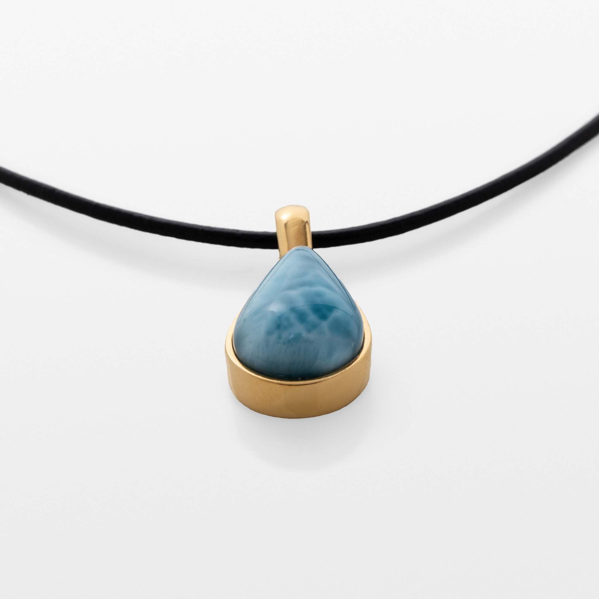 Gold Vermeil Larimar Pendant Maeve