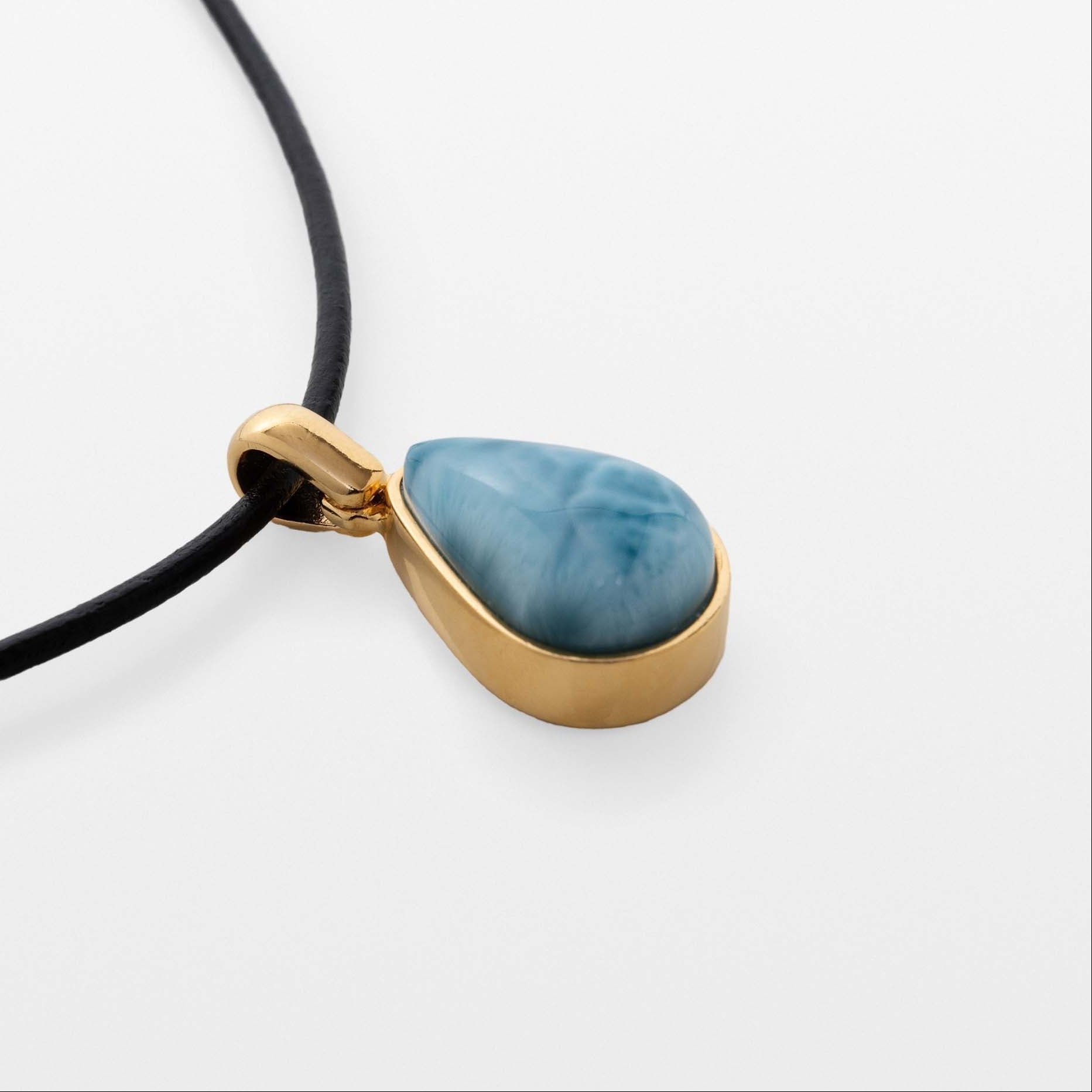 Gold Vermeil Larimar Pendant Maeve