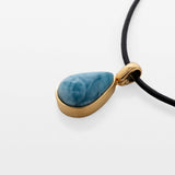 Gold Vermeil Larimar Pendant Maeve