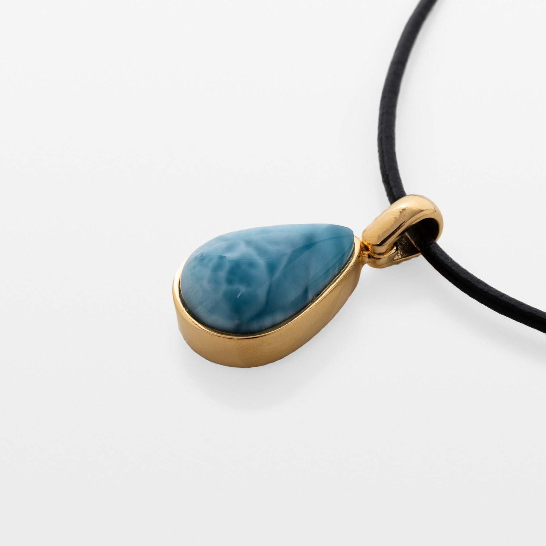 Gold Vermeil Larimar Pendant Maeve