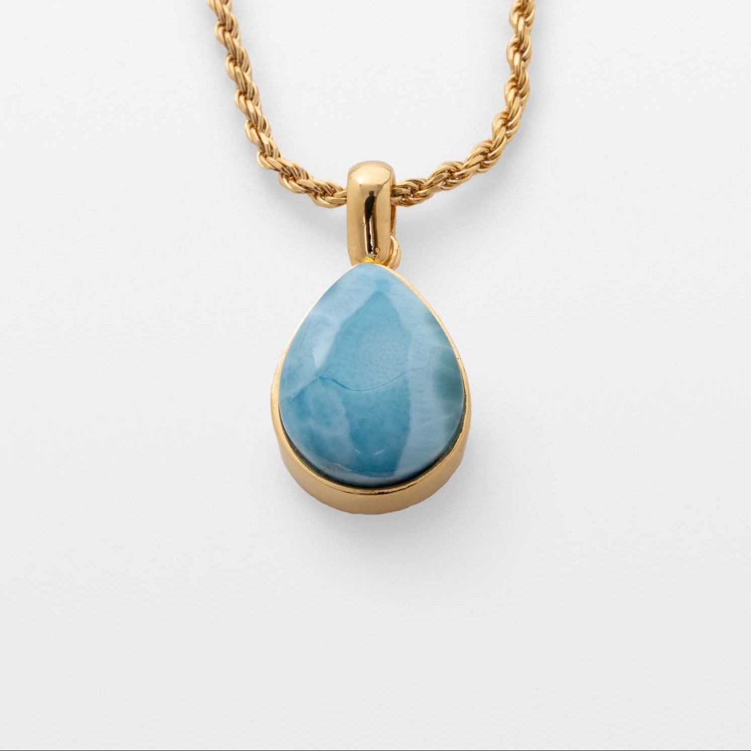Gold Vermeil Larimar Pendant Margaret
