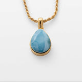 Gold Vermeil Larimar Pendant Margaret