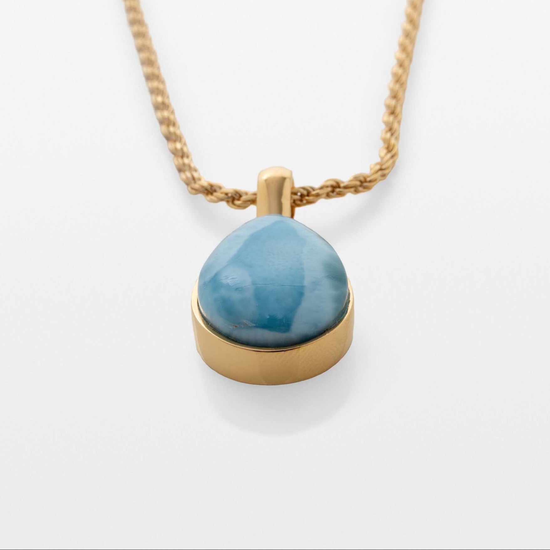 Gold Vermeil Larimar Pendant Margaret