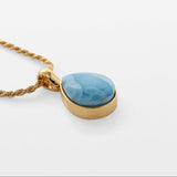 Gold Vermeil Larimar Pendant Margaret
