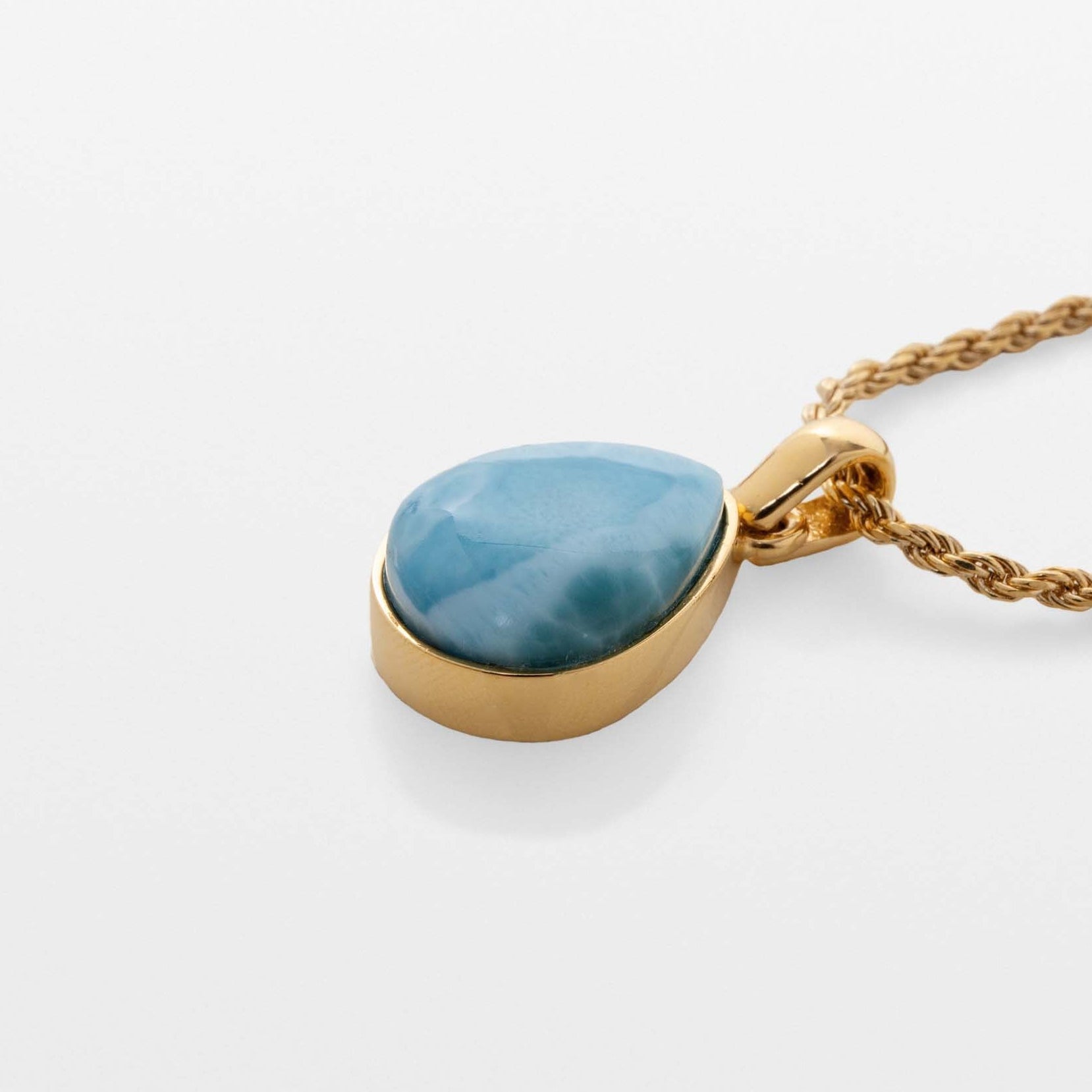 Gold Vermeil Larimar Pendant Margaret