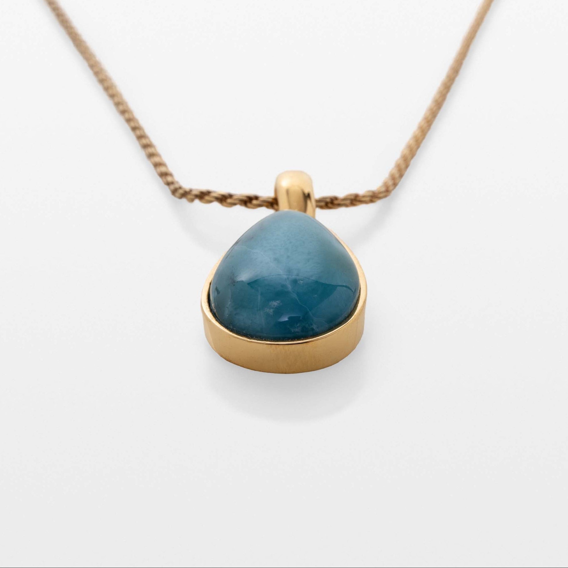 Gold Vermeil Larimar Pendant Marigold