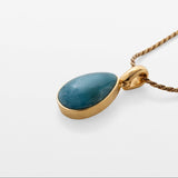 Gold Vermeil Larimar Pendant Marigold