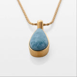 Gold Vermeil Larimar Pendant Maxine