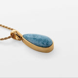 Gold Vermeil Larimar Pendant Maxine